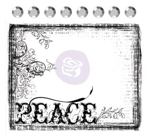 Штамп силиконовый+стразы (8 шт.), 6,4х7,6 см, Clear Stamps, banner АКЦИЯ!!! фото 1 — PalitraMastera