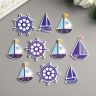 Декор для творчества дерево "Морской" (набор 10 шт) 3,3х3,3 см 2985388 фото 3 — PalitraMastera