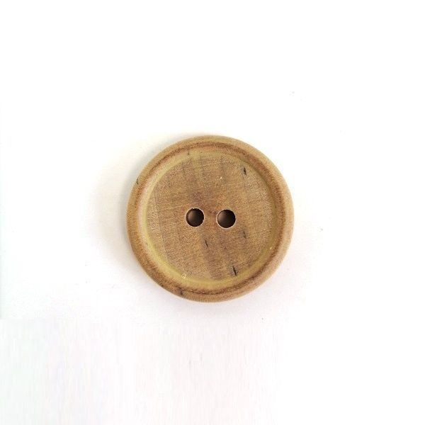 Пуговица круглая деревянная без покрытия 25 мм — PalitraMastera