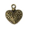 Декор металл для творчества "Сердечко с петелькой" под латунь (Е0418) 1,3х1,5 см  2268706 фото 1 — PalitraMastera