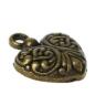 Декор металл для творчества "Сердечко с петелькой" под латунь (Е0418) 1,3х1,5 см  2268706 фото 2 — PalitraMastera