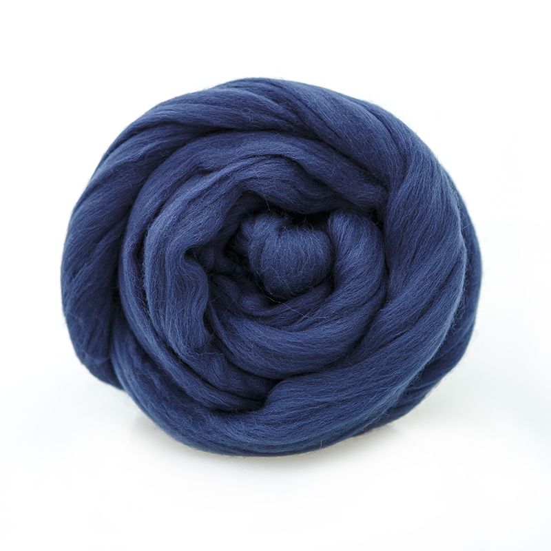 Пряжа ТР ГЛ Тонкая  для валяния, 100% мериносовая шерсть 100 г, джинсовый фото 1 &mdash; PalitraMastera