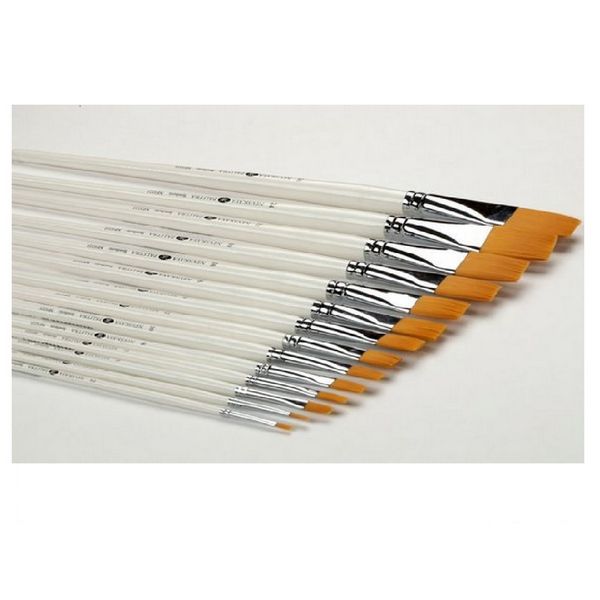 Невская Палитра Кисть синтетика плоская, длинная ручка №20 (20 мм) фото 1 &mdash; PalitraMastera