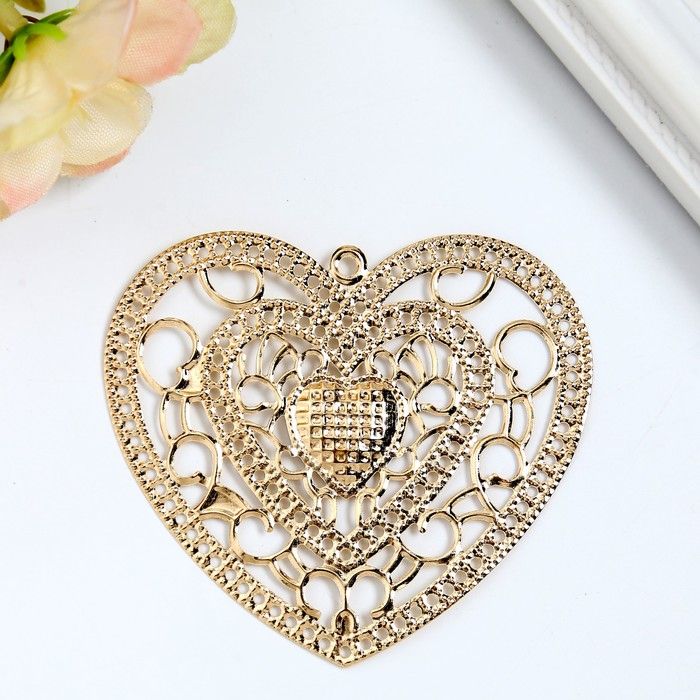 Декор &quot;Сердца&quot;, в наборе 2 шт — PalitraMastera