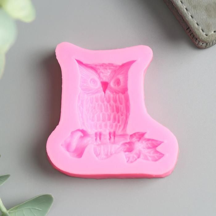 Молд силикон &quot;Филин на ветке&quot; 1,2х5,5х5,5 см  5180341 — PalitraMastera