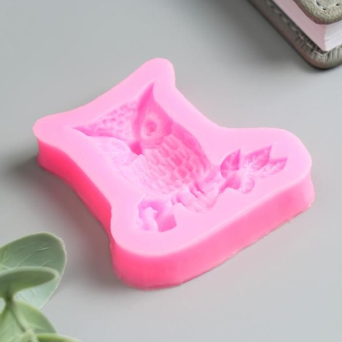 Молд силикон &quot;Филин на ветке&quot; 1,2х5,5х5,5 см  5180341 — PalitraMastera