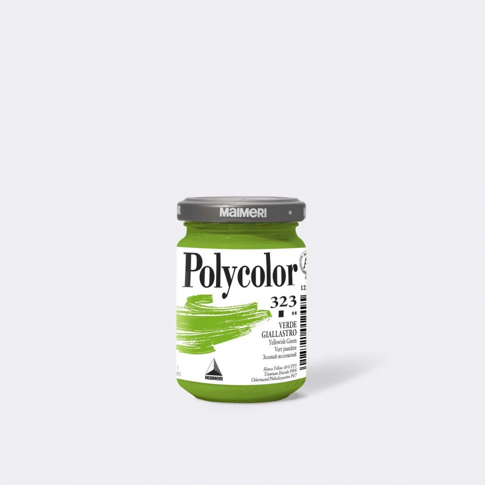 Краска акриловая Поликолор зеленый желтоватый б.140мл--- фото 1 &mdash; PalitraMastera