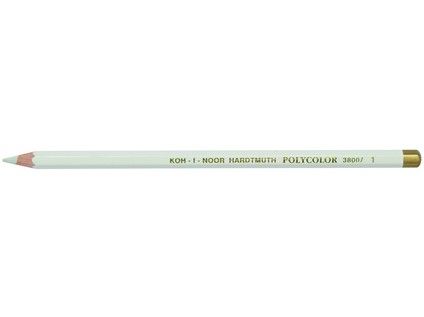 Карандаш цветной художественный POLYCOLOR 3800, титановый белый &mdash; PalitraMastera