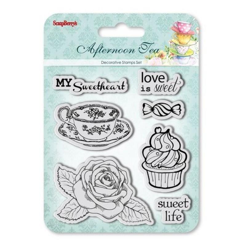 Набор штампов 10,5*10,5см Сладости. Десерт SCB4904006b фото 1 — PalitraMastera