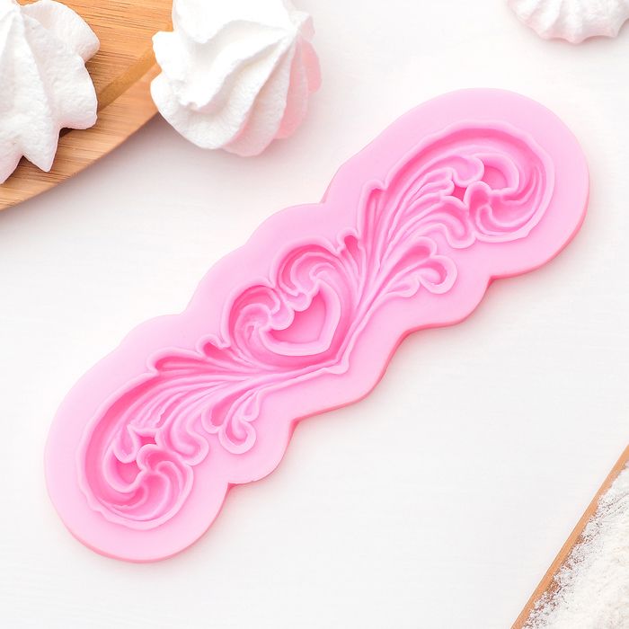 Молд силиконовый «Узор», 18*6 см, цвет МИКС — PalitraMastera