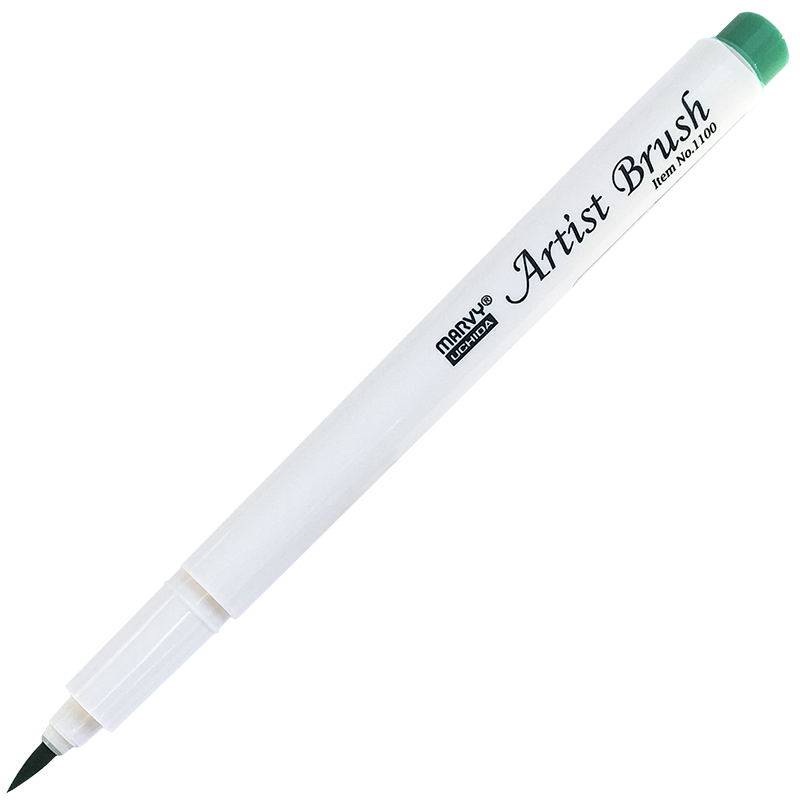 Маркер-кисть, акварельные чернила на водной основе Pale Green MAR1100/34 /Marvy фото 1 — PalitraMastera