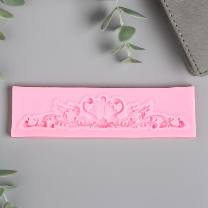 Молд силикон &quot;Узор с лебедями&quot; 0,5х12,9х3,5см  6946440 — PalitraMastera