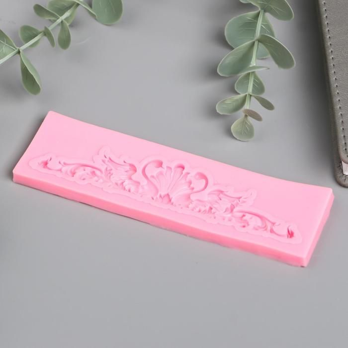 Молд силикон &quot;Узор с лебедями&quot; 0,5х12,9х3,5см  6946440 — PalitraMastera