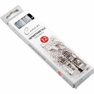 Набор чернографитных карандашей Сонет, 12 шт. (4Н-12В)---снято поставщиком фото 1 &mdash; PalitraMastera