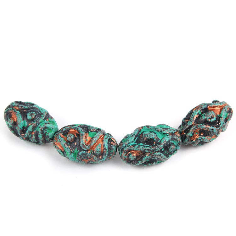 3659 Бусины декоративные под камень, 33*20мм, 4шт/упак — PalitraMastera