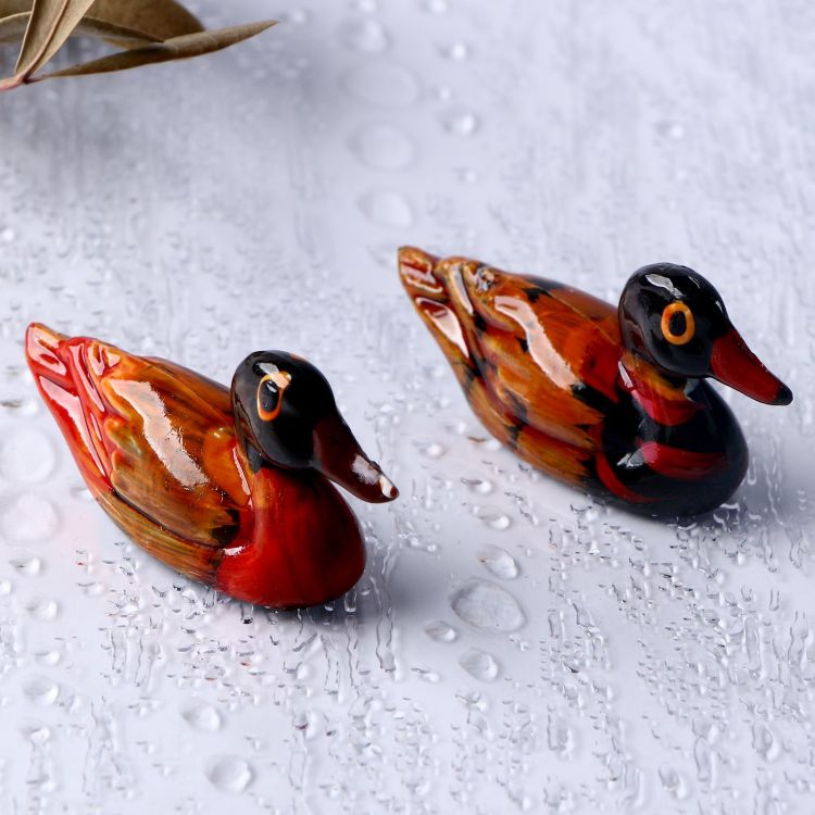 Сувенир «Уточки мандаринки» талисман фен-шуй, 1,5 ?х3,5 х 5,5 см, набор 2 шт. — PalitraMastera