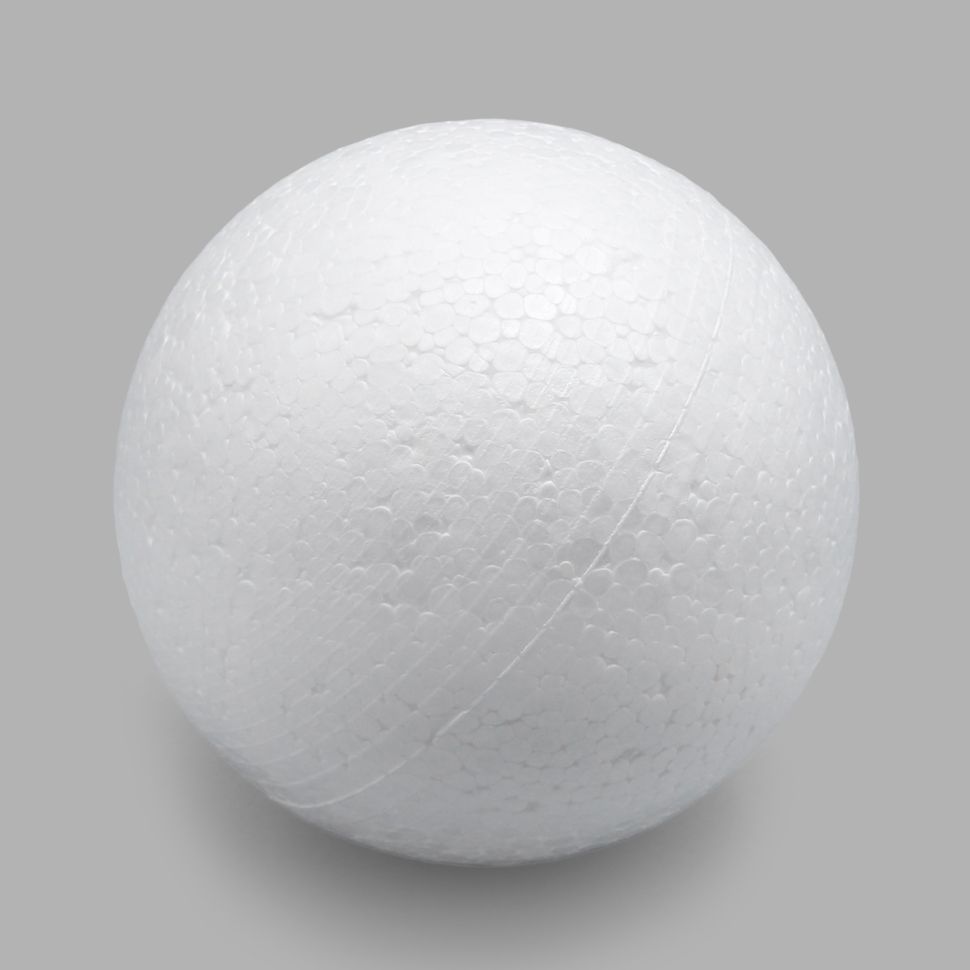 Заготовка для декорирования из пенопласта 'Шар', d 6см фото 1 — PalitraMastera