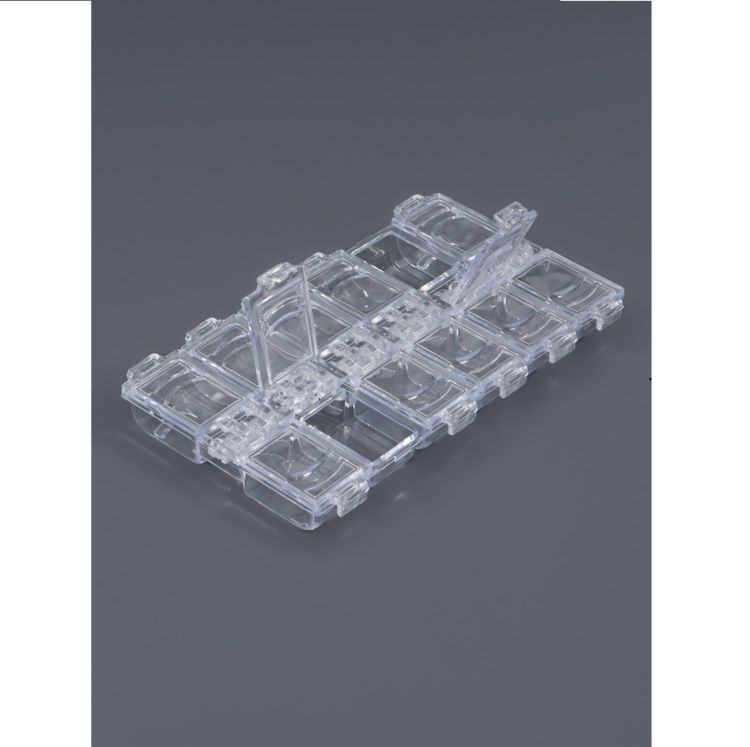 Органайзер для хранения мелочей, 12 ячеек, 13.2*7.5*1.5 см, прозрачный — PalitraMastera