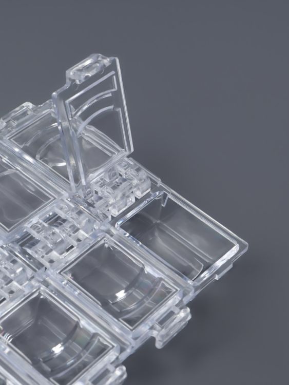 Органайзер для хранения мелочей, 12 ячеек, 13.2*7.5*1.5 см, прозрачный — PalitraMastera