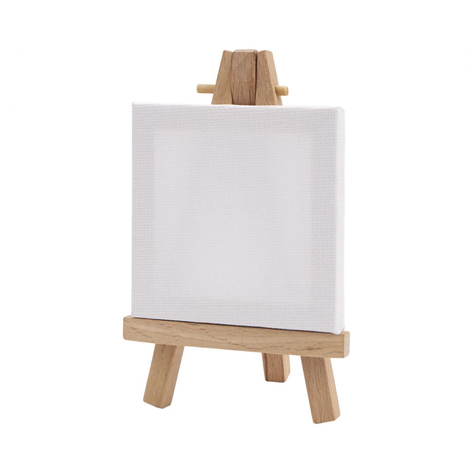 Набор мини-мольберт 12 см, мини-холст 7х7 см "Сонет" фото 1 — PalitraMastera