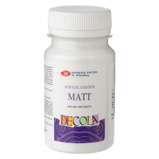 Белая акрил матовый Декола 100 мл — PalitraMastera