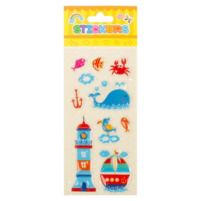 Наклейка пластик "Детские увлечения" глянец 20х8 см МИКС  1902153 фото 1 — PalitraMastera