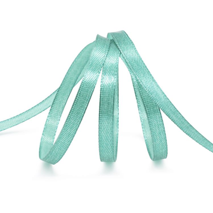 Лента атласная 0,6см*22,86м (121 бирюзовый) — PalitraMastera