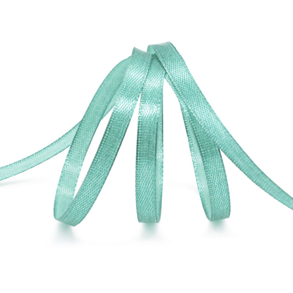 Лента атласная 0,6см*22,86м (121 бирюзовый) фото 1 — PalitraMastera