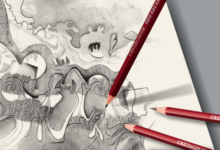 09 Профессиональный чернографитовый карандаш 9B &quot;CLEOS&quot;, шестигранный корпус — PalitraMastera