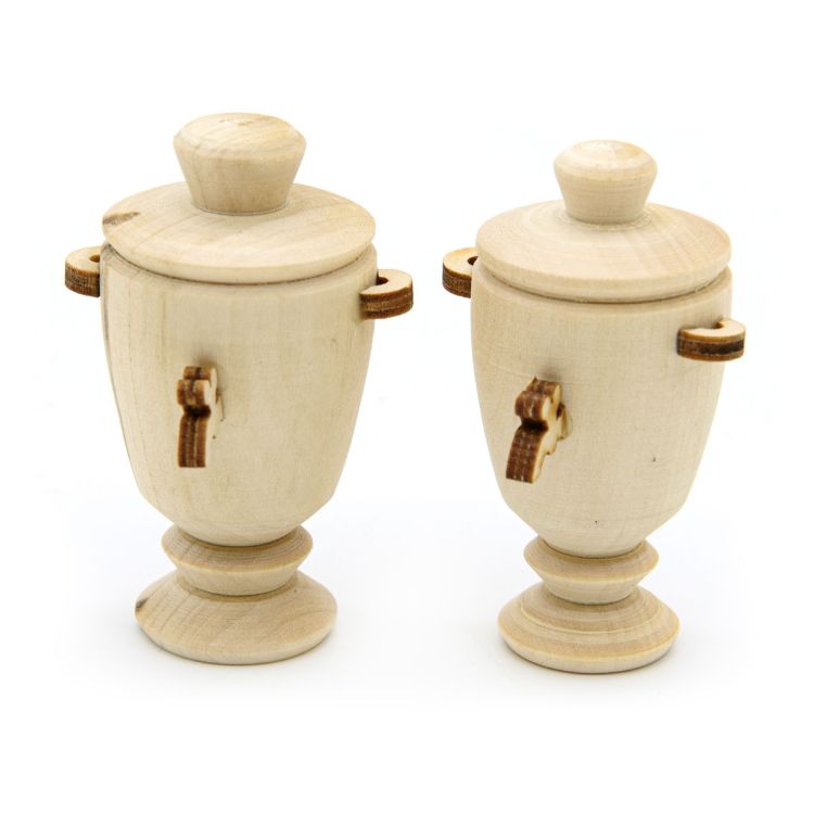 Деревянная заготовка Самовар, 1шт., h6,3*3,8*3,5см &mdash; PalitraMastera