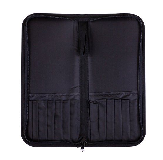 Пенал для кистей &quot;Сонет&quot;, полиэстер, черный, 15,5х37 см — PalitraMastera