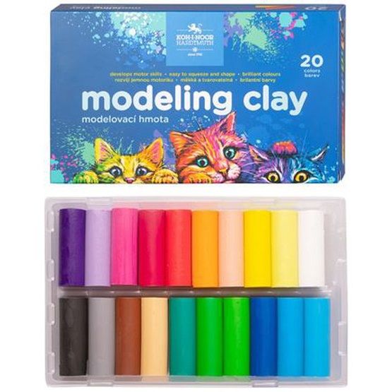 Пластилин CATS, 20цв, 460г, картон.упак--- фото 1 — PalitraMastera