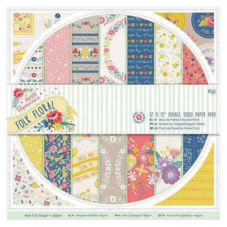 Набор бумаги для скрапбукинга двухсторонней Folk Floral фото 1 &mdash; PalitraMastera