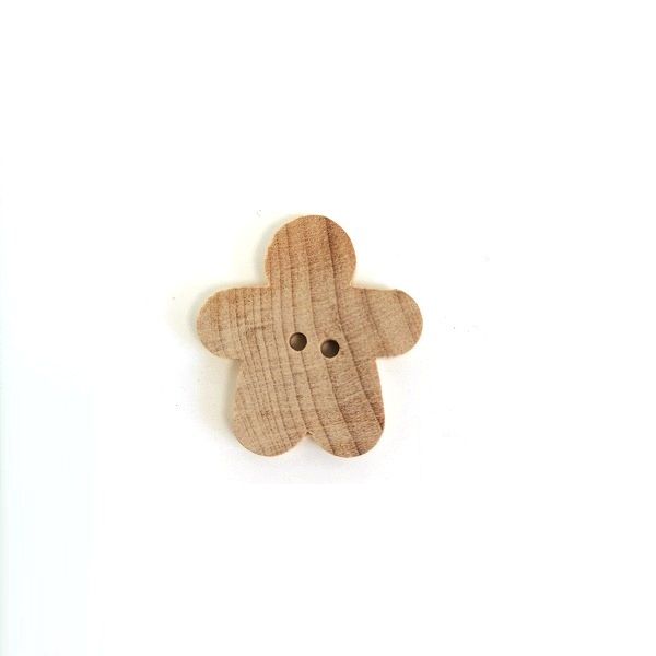 Пуговица Мальчик, деревянная, без покрытия 25 мм фото 1 &mdash; PalitraMastera