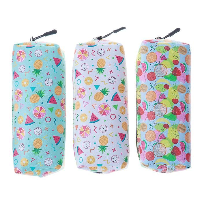 Пенал школьный «Фрукты/Ягоды», на молнии, МИКС 22 см х 12 см х 0,5 см фото 1 — PalitraMastera