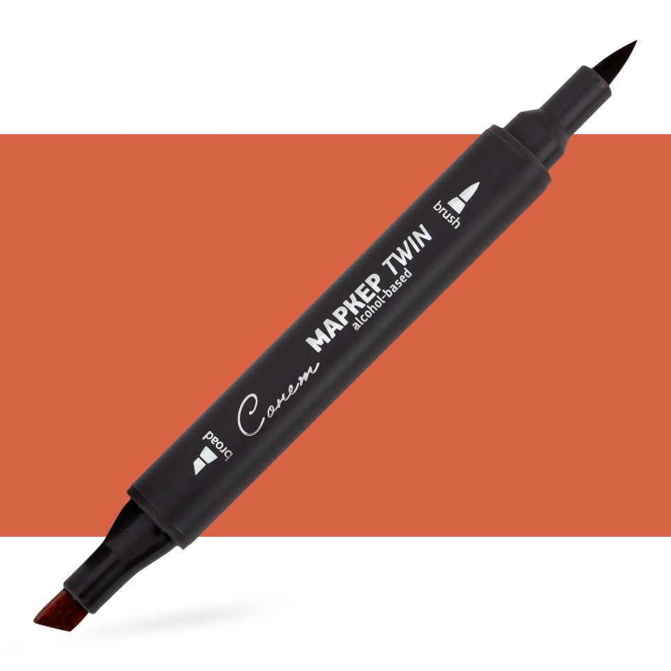 Маркер спиртовой Сонет Twin Brush, красный светлый фото 1 — PalitraMastera