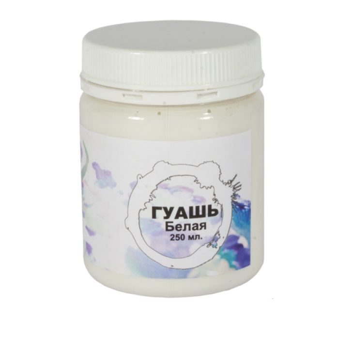 Гуашь оформительская белая , 250СП  мл. — PalitraMastera