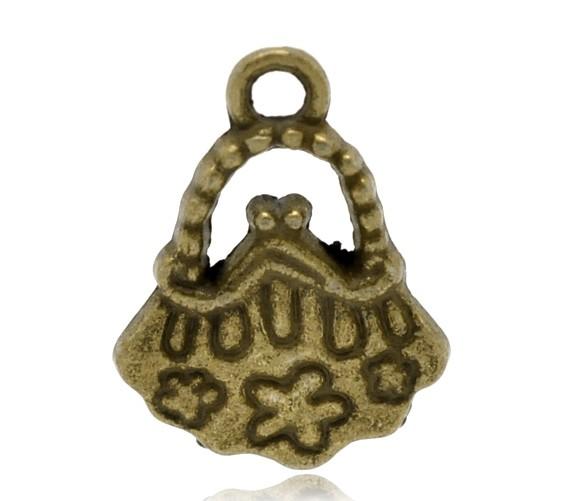 Подвеска &quot;Сумка&quot; 19x14mm (под античную бронзу) — PalitraMastera