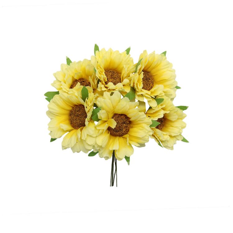 AR567 Букетик декоративный 6см, 6шт/упак (желтый) — PalitraMastera