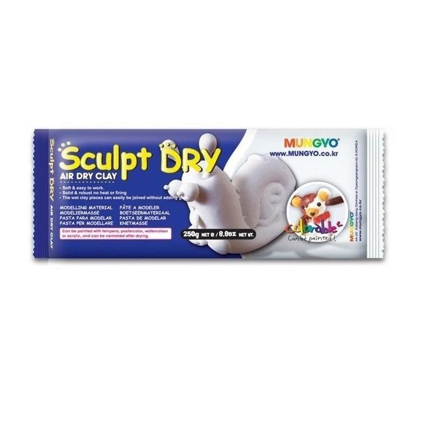 Моделирующая паста ( полимерная глина) 250 гр. белая Sculpt Dry, MUNGYO фото 1 — PalitraMastera