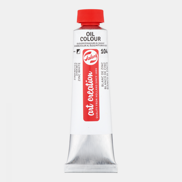 Краска масляная Art Creation туба 40мл №104 Белила цинковые — PalitraMastera