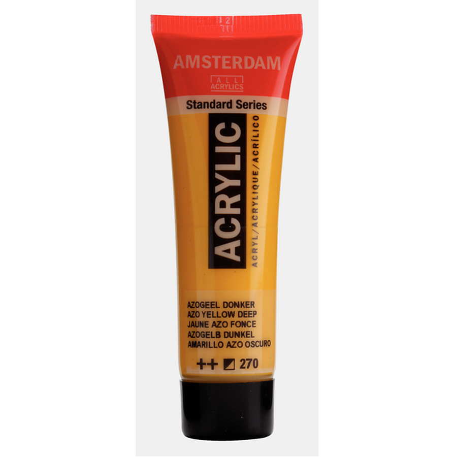 Краска акриловая Amsterdam туба 20мл №270 Желтый насыщенный АЗО фото 1 — PalitraMastera