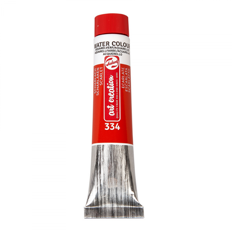 Краска акварельная Art Creation туба 12мл №334 Красный алый — PalitraMastera