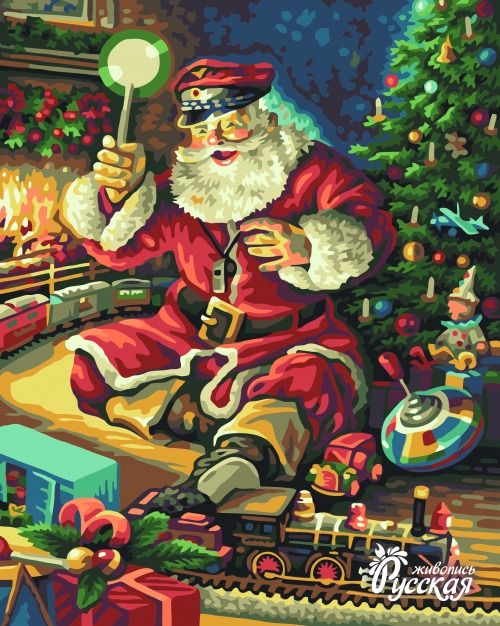 Набор для творчества "Рисование по номерам". L007 Санта Клаус фото 1 &mdash; PalitraMastera
