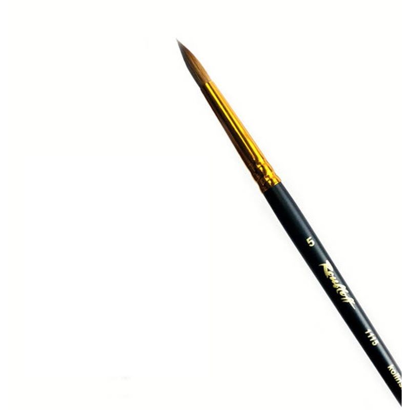 Колонок № 5 кр. кор.черная ручка/Roubloff /1115 фото 1 — PalitraMastera