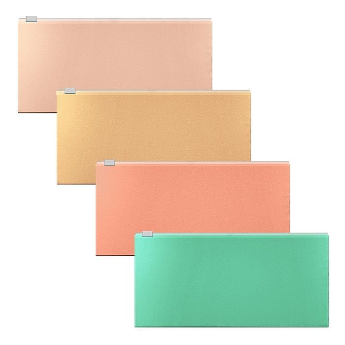 Папка-конверт на zip-молнии ErichKrause Matt Powder Travel непрозрач. полипропилен ассорти — PalitraMastera