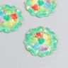 Декор для творчества пластик "Кружевной цветок" зелёный 3,2х3,3 см  7985182 фото 1 — PalitraMastera