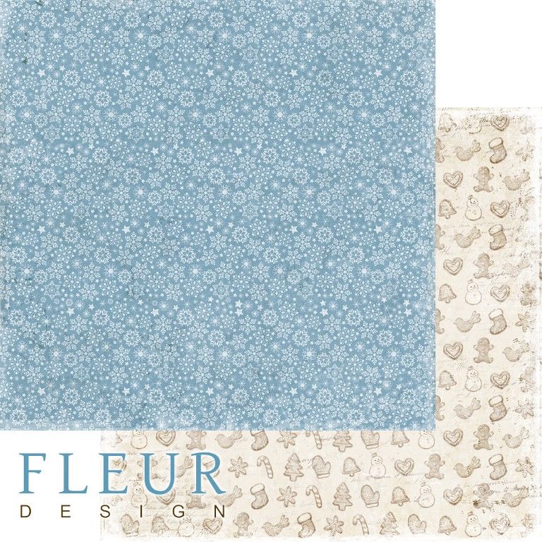 Лист бумаги для скрапбукинга "Зимние воспоминания", коллекция "Зима винтажная", 30,5х30,5 см, плотность 190 гр, 10 листов в упаковке, FD1006005 фото 1 &mdash; PalitraMastera