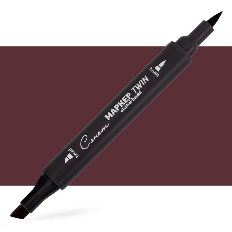 Маркер спиртовой Сонет Twin Brush, красновато-коричневый &mdash; PalitraMastera