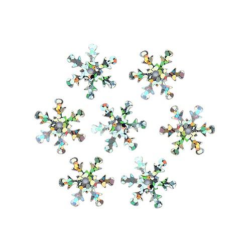 Пайетки &quot;снежинки&quot; 13мм, &quot;Астра&quot; 10г (50112 серебро голограмма) — PalitraMastera